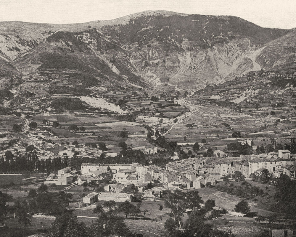 ALPES-DE-HAUTE-PROVENCE. Vue générale d'Annot (627 mètres d'altitude)  1902